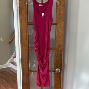 Michael Stars NWT Ribbed Cotton Sleeveless Pink Dress